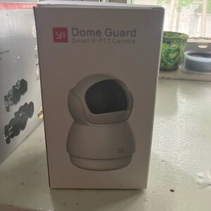 Dome guard pet security system indoors